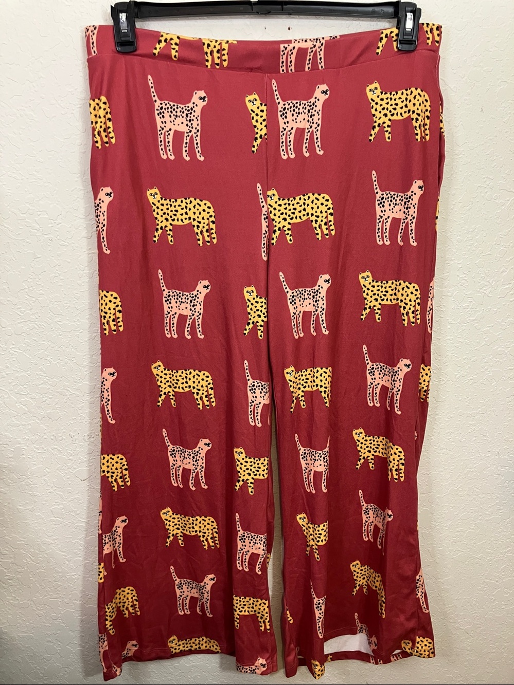 Jade by Jane Leopard soft pocket pants lounge pajama